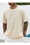 Unisex Beige Dreamer Printed Oversize T-shirt