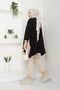 Women's Black Hijab Knitwear Oversize Sweater - 7