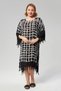 Plus Size Tasseled and Slit Pareo Dress Beach Tunic - 7