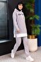 Medium Women's Gray Tunic and Trousers Set - 3553
