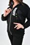 Women's Large Size Harmony Print Detailed Tracksuit Set 8079-24 - 3
