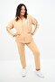 Women's Large Size Zippered Collar Stripe Detailed Tracksuit Set 8135-25 - 2