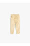 Plush Sweatpants with Tie Waist and Pockets