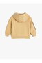 Hooded Sweatshirt with Dog Print and Pockets, Cotton Embroidered - 2