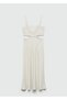 Lace Detailed Slit Dress - 3