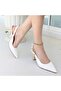 Zalin White Patent Leather Heeled Shoes - 4