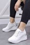 Hira Wedge Sole Sports Shoes-white-leather