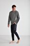 US POLO ASSNMen's Round Neck Pajama Set 18708 - 3