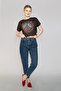 Marlyn Posey Blue Mi High Waist Wide Leg Mom Fit Light Blue Women's Denim Pants 242 Lcf - 2
