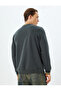 Crew Neck Sweatshirt College Embroidered Embellished Cotton Blend - 4