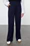 Navy Blue Vest Pants Knitwear Bottom-Top Suit Tctaw25Us00032 - 4