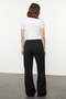More Sustainable Siyah %100 Tencel™ Beli Lastikli Yüksek Bel Jeans TWOSS24JE00203 - 7
