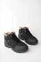 Fur Lined Lace Up Zippered Boots - 4