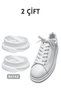 110 cm Flat Sports Shoe Laces, Original Sneakers Laces, High Quality Laces, 2 Pairs - White