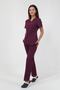 Scrubs Plum V-Neck Surgical Suit & Bonnet - 4