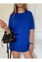 Unisex Solid Color Basic Oversize Cotton Knitted Short Sleeve Loose Fit Tshirt