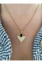 Vip Series - Zircon Stone Triangle Non-Tarnish Steel Women's Gold Necklace - 3