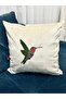 Throw Pillow Cover Velvet Bohemian Pattern with Bird Figure - 4