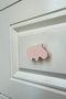 Pink Hippo Cabinet Handle - Modern and Durable Furniture Handle for Children's Room, Kitchen and Bathroom, Dh