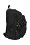 Kırınkıl Water Repellent Fabric 5 Compartment School Backpack with Accessories RLX1625-Black - 2