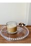 Ringo Line Set of 3 325ml Glass Mugs with Beaded Handles - 3