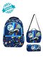 Royalglow Waddell Combination Patterned Leather Embroidered Football Bag Lunch Bag and Pen Holder - 3