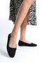 Women's Camil Trent Black Suede Blunt Toe Daily Ballerinas