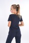 Navy Blue Lily Model Zippered Soft Lycra Doctor, Nurse Surgical Uniform Set - 3