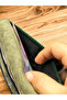 Genuine Leather Handmade Zippered Clutch Bag Portfolio Wallet - 6
