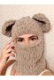 Children/Adult Unisex Puffy Beanie Handmade Hat Ski Snowboard Snow Mask Balaklava Without Accessories - 3