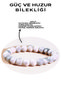 Natural Stone Bracelet - Certified Hand Work - Howlite - Mental and Emotional Balance Bracelet