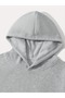 Cute Bear Printed Black Gray Hooded Kangaroo Pocket Unisex Oversize Sweatshirt - 4