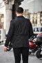 Men's Seasonal Lined Double Breasted Epaulet Belted Top Coat/Trencoat - 3