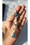 Jellyfish Evil Eye Detailed Phone Charm Phone Ornament (love) - 4