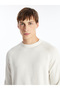Crew Neck Long Sleeve Men's Knitwear Sweater - 2