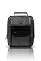 Black Leather Plaid Adjustable Strap Men's Hand Shoulder Bag with Phone Compartment Medium Size
