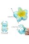 2-Piece Lotus Floral Latch Buckle - 4