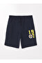 Fenerbahçe Printed Boys' Shorts with Elastic Waist