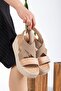 High Sole Nude Women's Sandals Comfortable and Stylish - 2