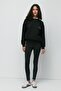 High Waist Long Sports Leggings 9404 Black - 3