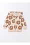Hooded Long Sleeve Printed Baby Boy Cardigan and Trousers 2 Pieces Set - 2