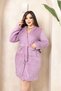 Women's Lilac Plush Soft Short Dressing Gown