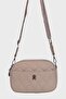 Women's Mink Satin Embroidered Lined Crossbody and Shoulder Bag with 4 Compartments Adjustable Strap - 2