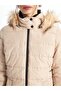 Women's Hooded Plain Puffer Coat (W4) - 5