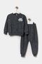 Boy's 2 Thread Yarn Cotton Printed Tracksuit Set Black