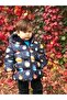 Boys' Planet Patterned Printed Filled Inner Fleece Hooded Winter Inflatable Children's Coat & Coat - 3
