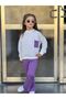 Girl's Long Sleeve Blouse and Spanish Leg Pants Set - Nursery, Kindergarten, Primary School - 5