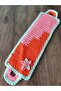 Hand Knitted Long Washcloth Dowry Rectangular Floral Washcloth - 5