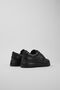 BlacK Cotton and Leather Women's Casual Shoes - K 200508 -042 - 3