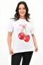 Women's Plus Size Cherry Print T-Shirt 1785-24